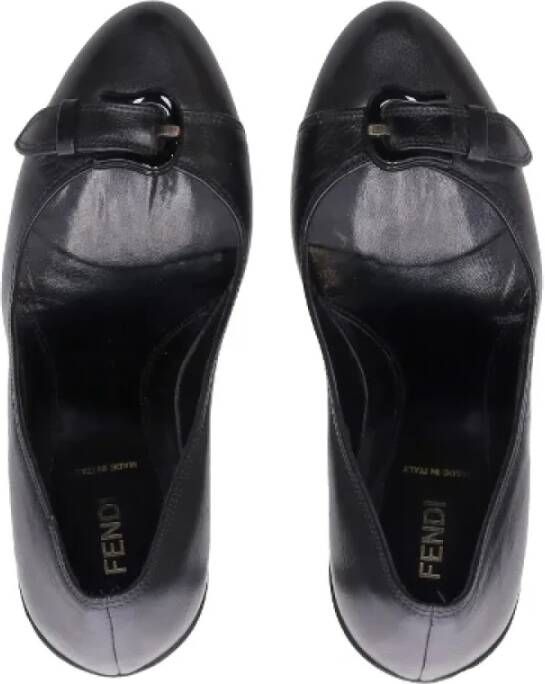 Fendi Vintage Pre-owned Leather heels Black Dames