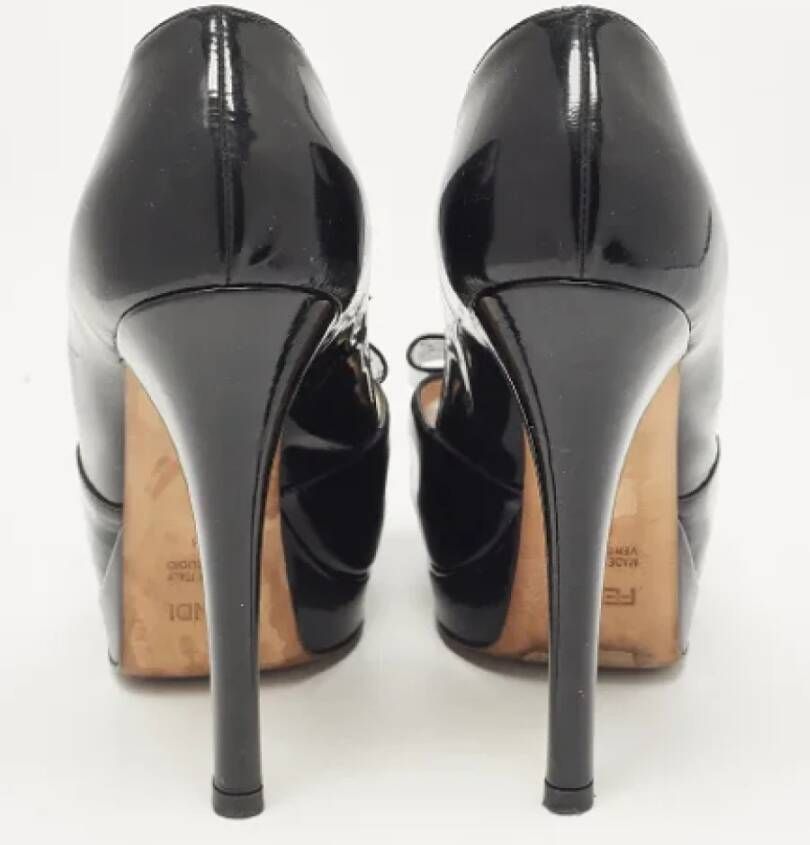 Fendi Vintage Pre-owned Leather heels Black Dames