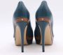 Fendi Vintage Pre-owned Leather heels Blue Dames - Thumbnail 3