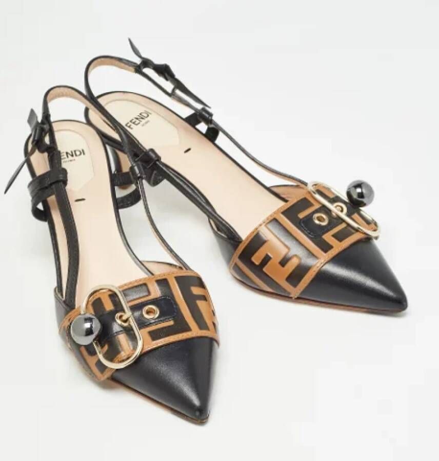 Fendi Vintage Pre-owned Leather heels Brown Dames