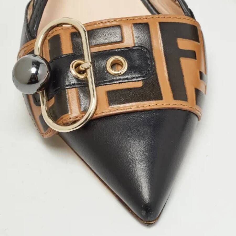 Fendi Vintage Pre-owned Leather heels Brown Dames