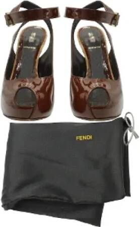 Fendi Vintage Pre-owned Leather heels Brown Dames