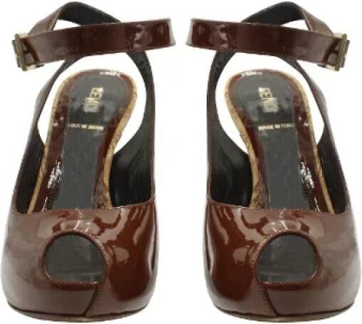 Fendi Vintage Pre-owned Leather heels Brown Dames