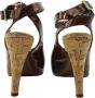 Fendi Vintage Pre-owned Leather heels Brown Dames - Thumbnail 5