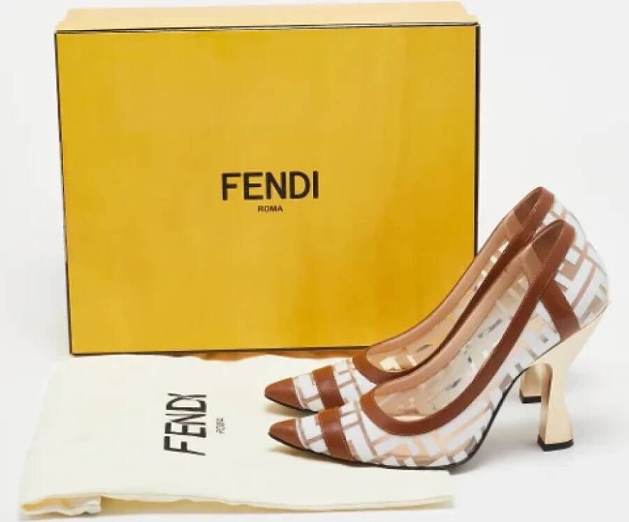 Fendi Vintage Pre-owned Leather heels Brown Dames