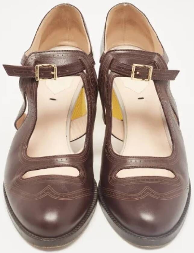 Fendi Vintage Pre-owned Leather heels Brown Dames