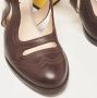 Fendi Vintage Pre-owned Leather heels Brown Dames - Thumbnail 9