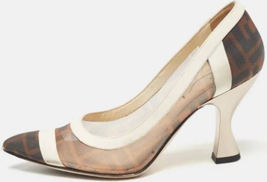 Fendi Vintage Pre-owned Leather heels Brown Dames