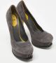 Fendi Vintage Pre-owned Leather heels Gray Dames - Thumbnail 4