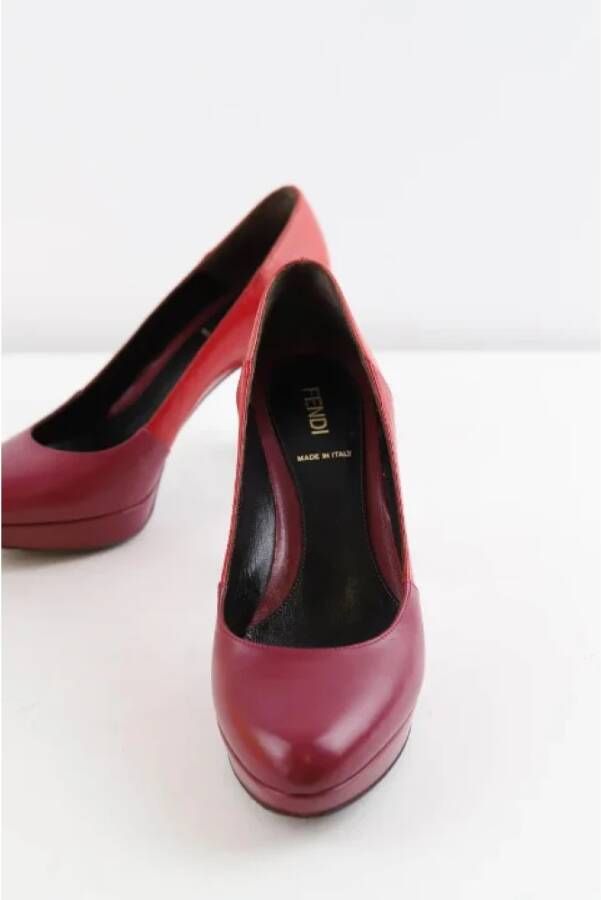 Fendi Vintage Pre-owned Leather heels Pink Dames