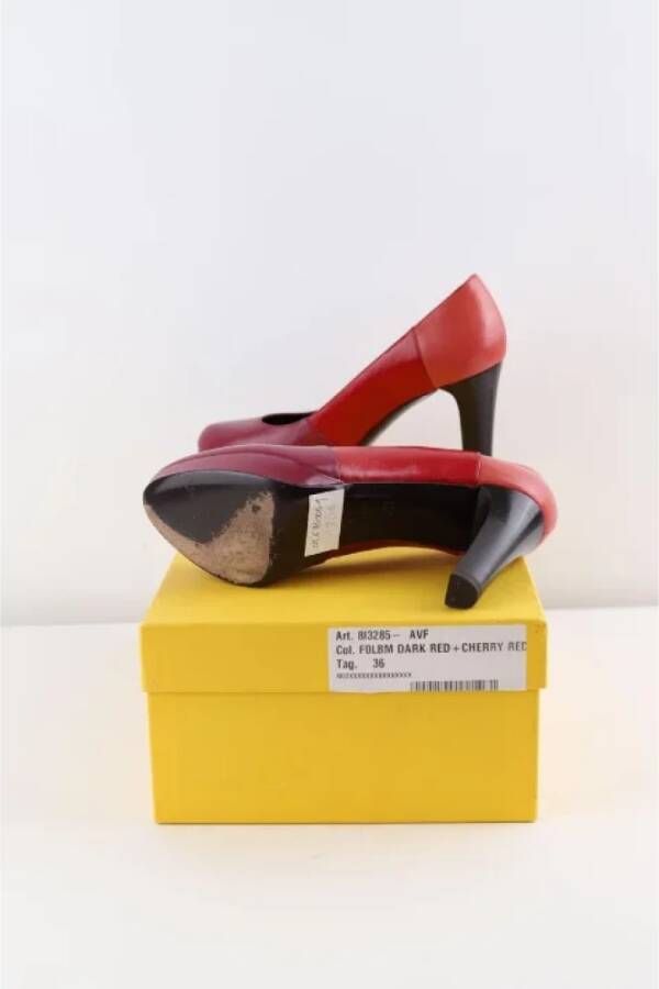 Fendi Vintage Pre-owned Leather heels Pink Dames