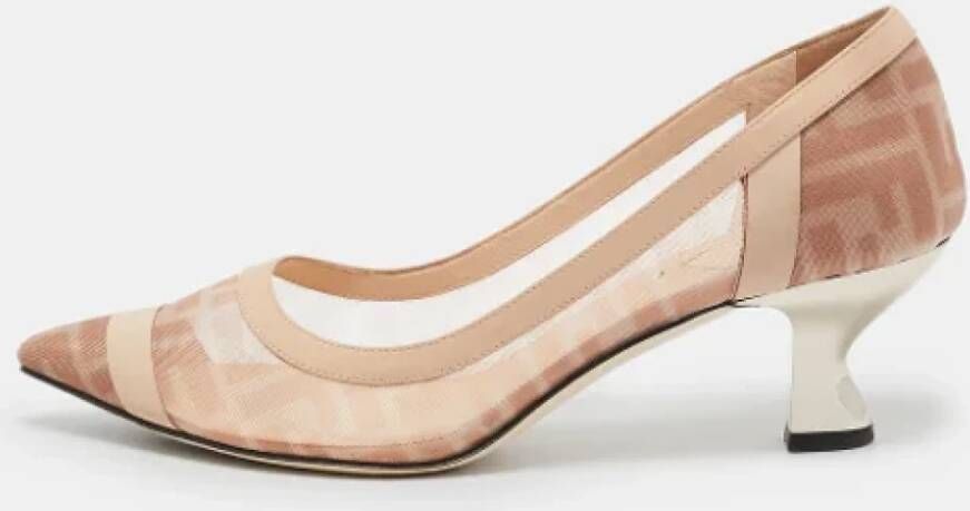 Fendi Vintage Pre-owned Leather heels Pink Dames