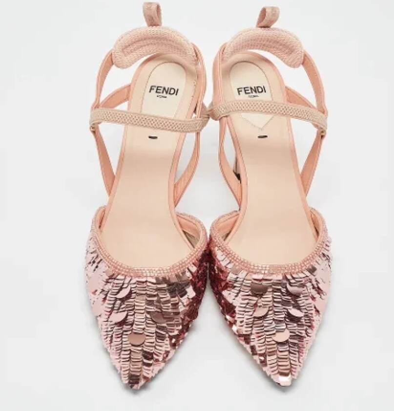 Fendi Vintage Pre-owned Leather heels Pink Dames