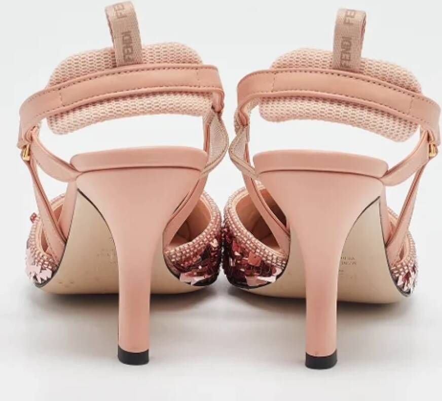 Fendi Vintage Pre-owned Leather heels Pink Dames