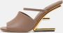 Fendi Vintage Pre-owned Leather mules Brown Dames - Thumbnail 2