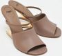Fendi Vintage Pre-owned Leather mules Brown Dames - Thumbnail 4
