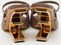 Fendi Vintage Pre-owned Leather mules Brown Dames - Thumbnail 5