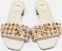 Fendi Vintage Pre-owned Leather sandals Beige Dames - Thumbnail 3