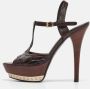 Fendi Vintage Pre-owned Leather sandals Brown Dames - Thumbnail 2