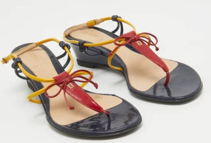 Fendi Vintage Pre-owned Leather sandals Multicolor Dames