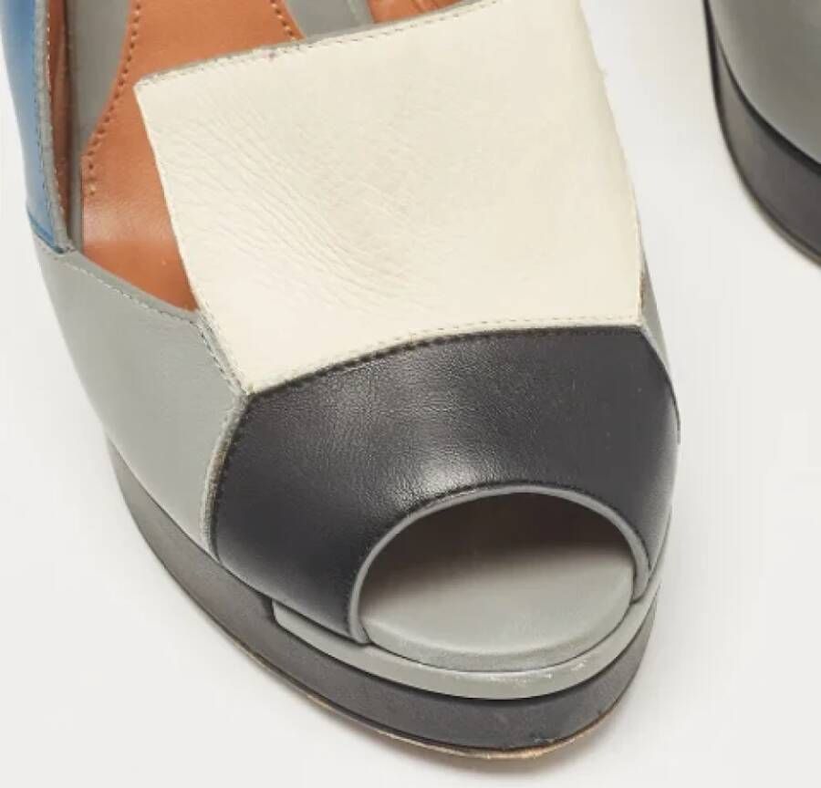 Fendi Vintage Pre-owned Leather sandals Multicolor Dames