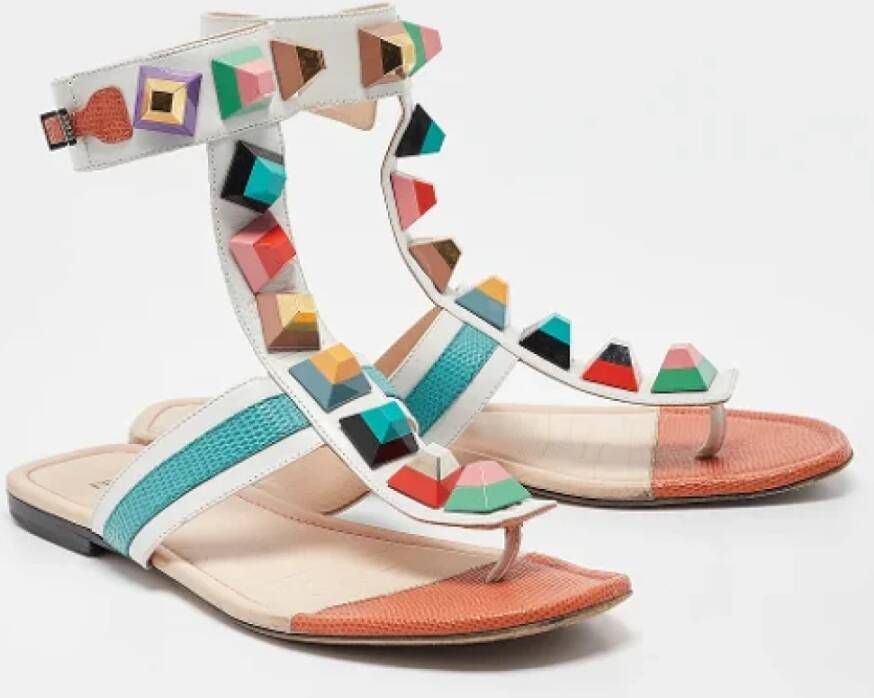 Fendi Vintage Pre-owned Leather sandals Multicolor Dames