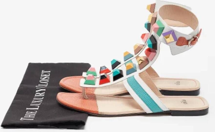 Fendi Vintage Pre-owned Leather sandals Multicolor Dames