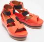 Fendi Vintage Pre-owned Leather sandals Red Dames - Thumbnail 4