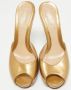 Fendi Vintage Pre-owned Leather sandals Yellow Dames - Thumbnail 3