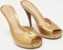 Fendi Vintage Pre-owned Leather sandals Yellow Dames - Thumbnail 4