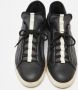 Fendi Vintage Pre-owned Leather sneakers Black Heren - Thumbnail 3