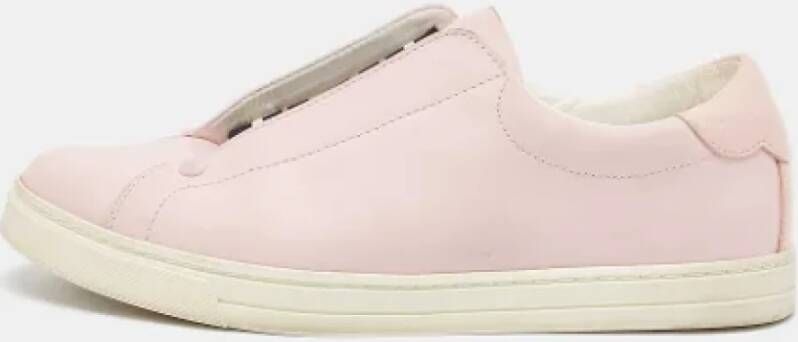 Fendi Vintage Pre-owned Leather sneakers Pink Dames