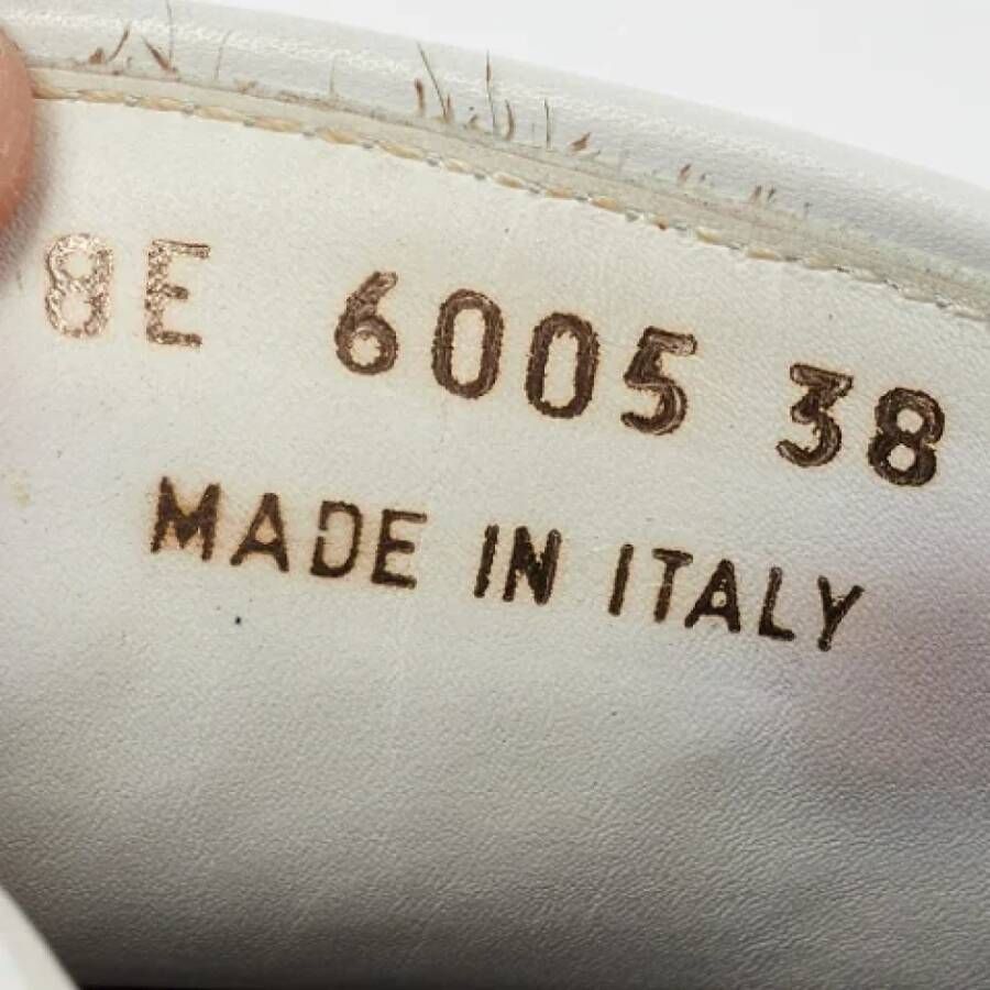 Fendi Vintage Pre-owned Leather sneakers White Dames