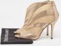 Fendi Vintage Pre-owned Mesh boots Beige Dames - Thumbnail 9