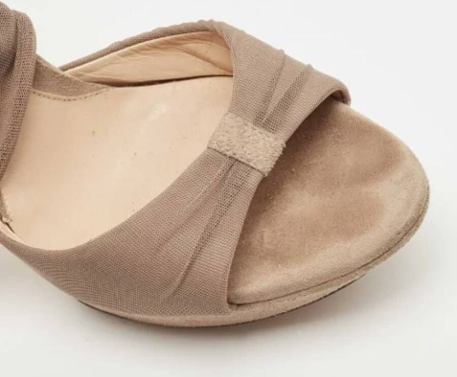 Fendi Vintage Pre-owned Mesh sandals Gray Dames