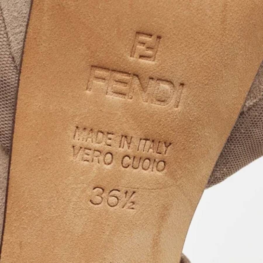 Fendi Vintage Pre-owned Mesh sandals Gray Dames