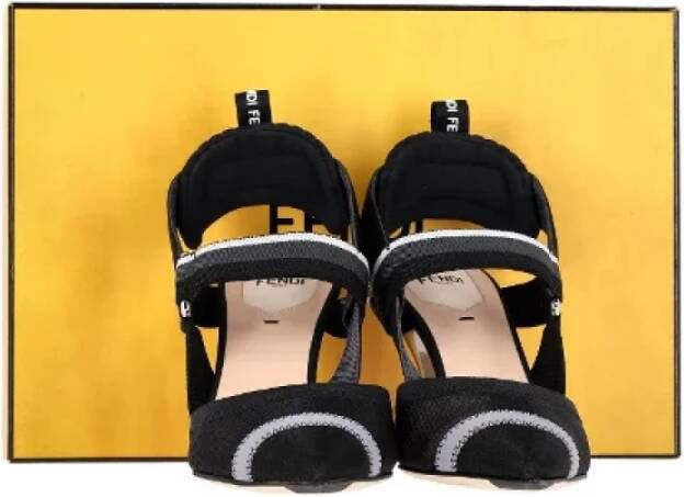 Fendi Vintage Pre-owned Nylon heels Black Dames