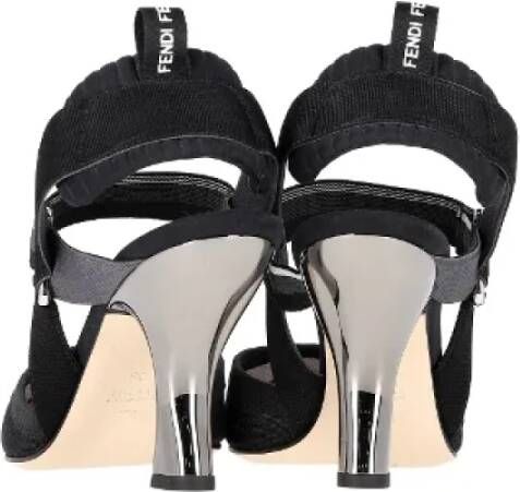 Fendi Vintage Pre-owned Nylon heels Black Dames