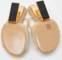 Fendi Vintage Pre-owned Raffia mules Beige Dames - Thumbnail 6