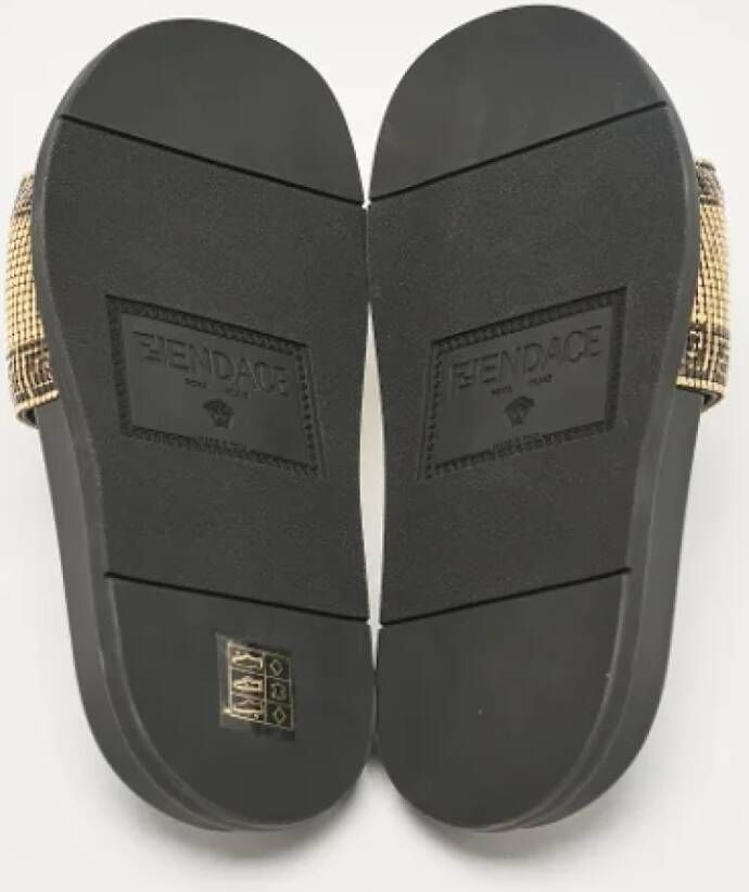 Fendi Vintage Pre-owned Rubber sandals Black Dames