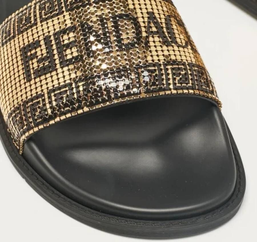 Fendi Vintage Pre-owned Rubber sandals Black Dames