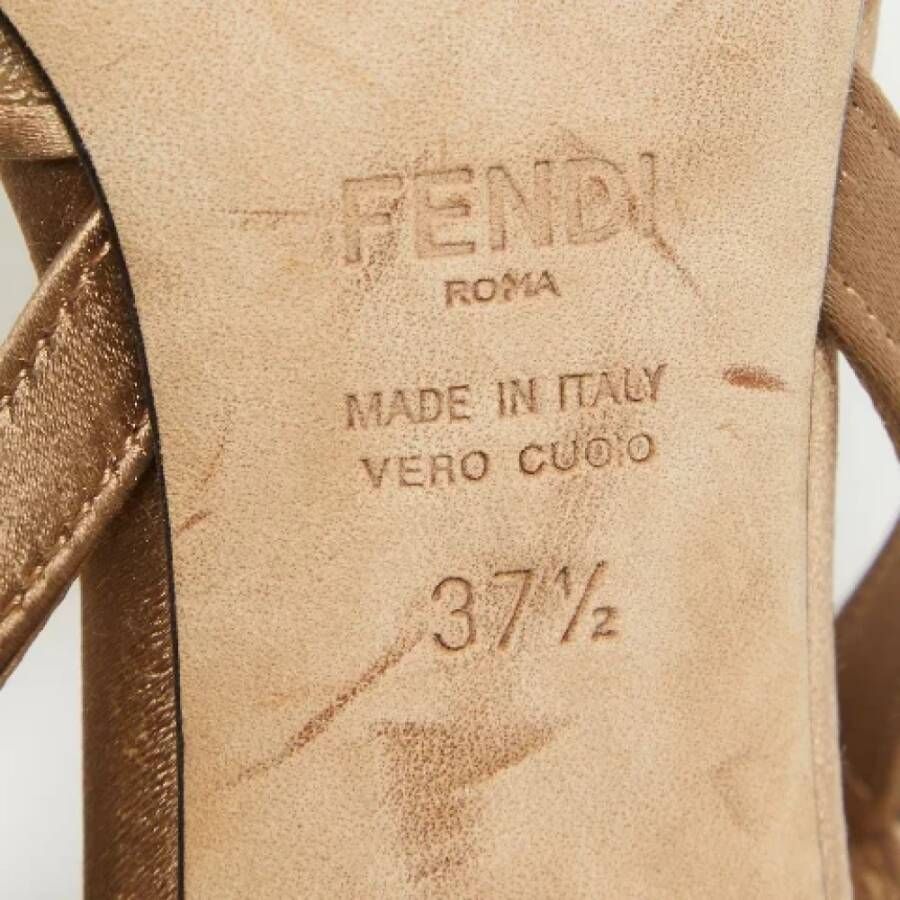 Fendi Vintage Pre-owned Satin heels Beige Dames