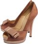 Fendi Vintage Pre-owned Satin heels Brown Dames - Thumbnail 3