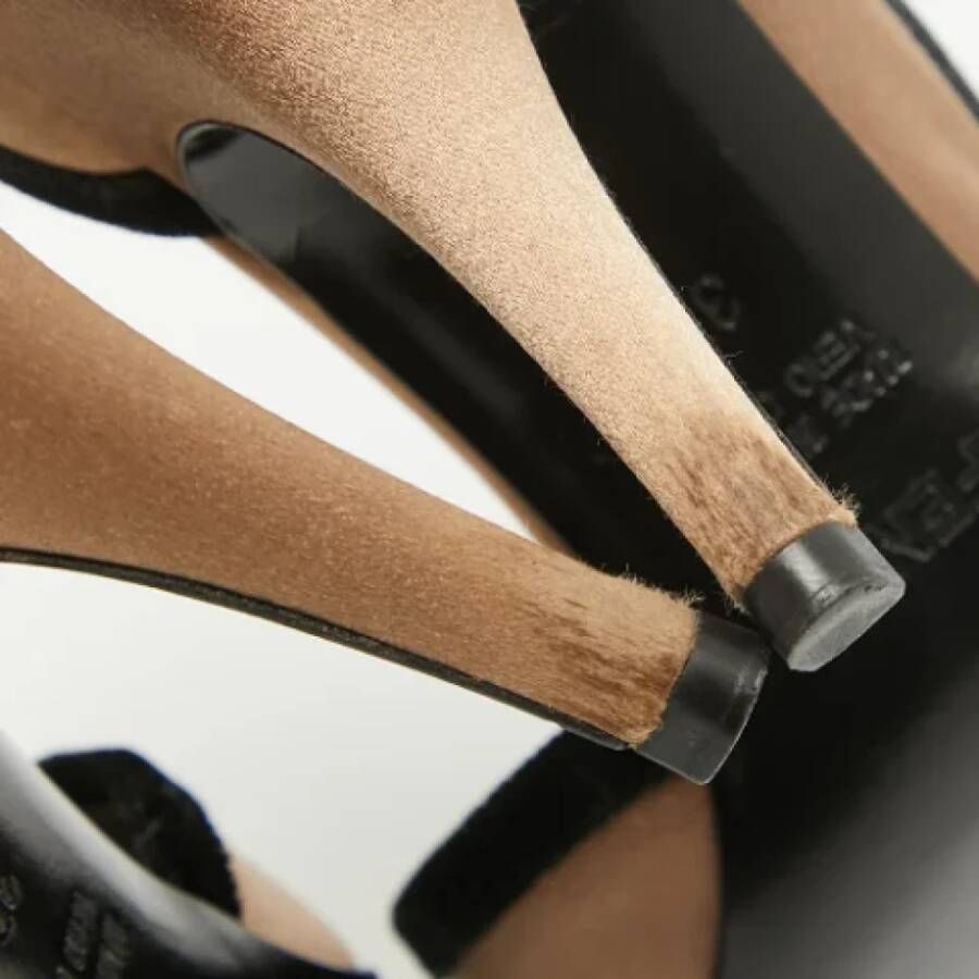 Fendi Vintage Pre-owned Satin heels Brown Dames