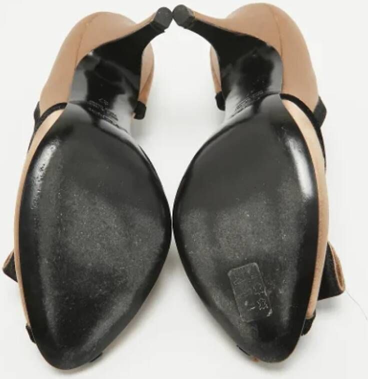 Fendi Vintage Pre-owned Satin heels Brown Dames