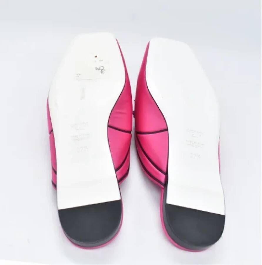 Fendi Vintage Pre-owned Satin mules Pink Dames