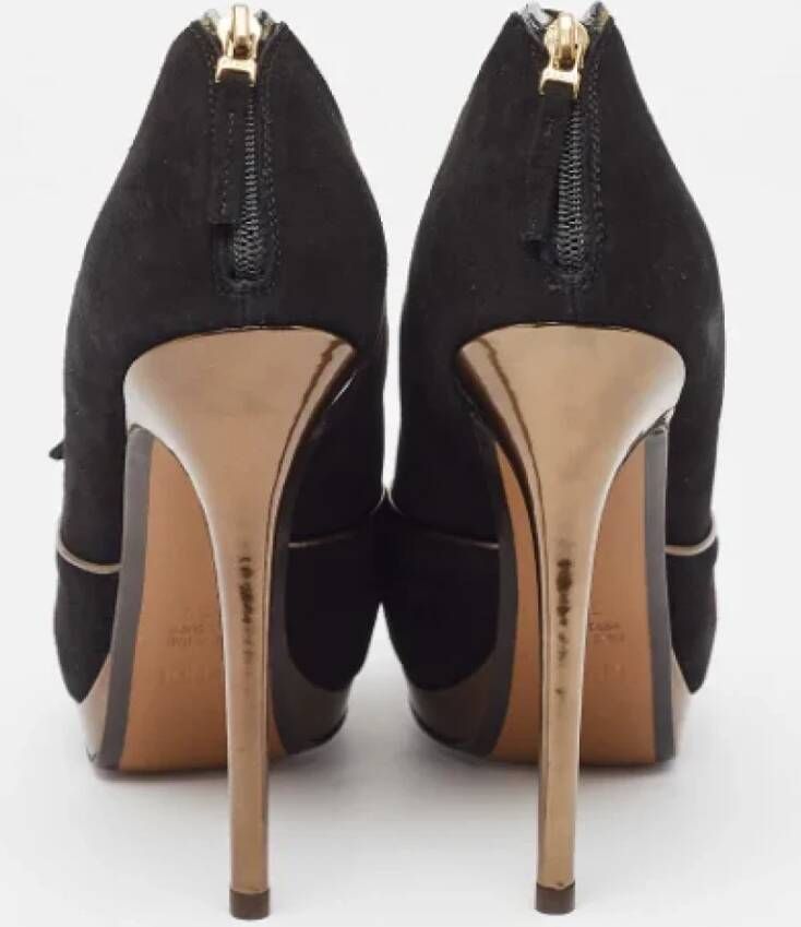 Fendi Vintage Pre-owned Suede heels Black Dames