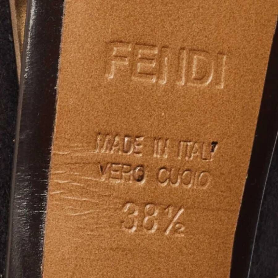 Fendi Vintage Pre-owned Suede heels Black Dames