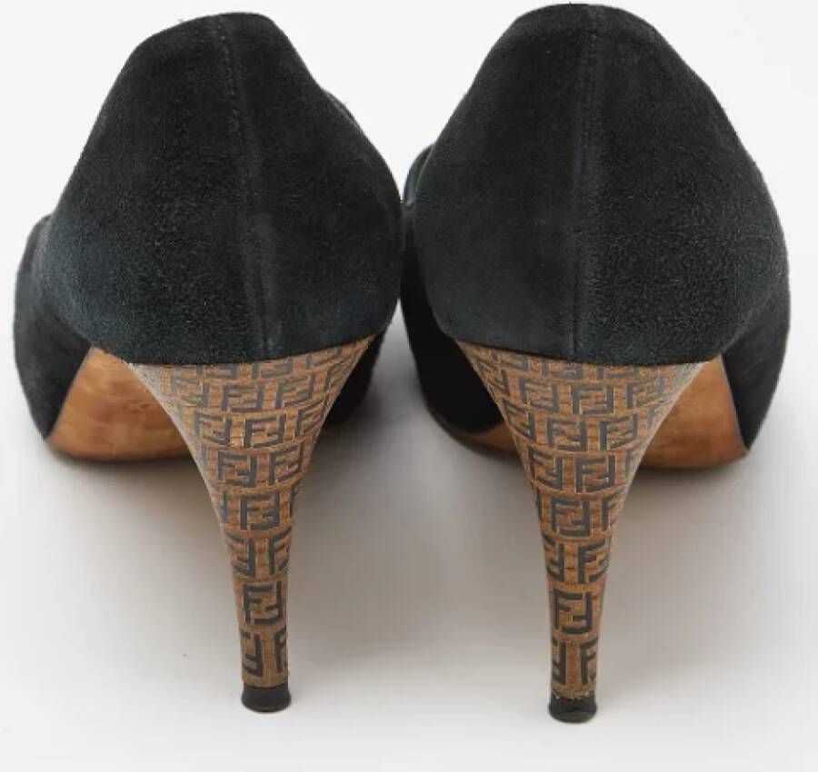 Fendi Vintage Pre-owned Suede heels Black Dames