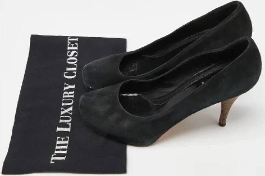 Fendi Vintage Pre-owned Suede heels Black Dames